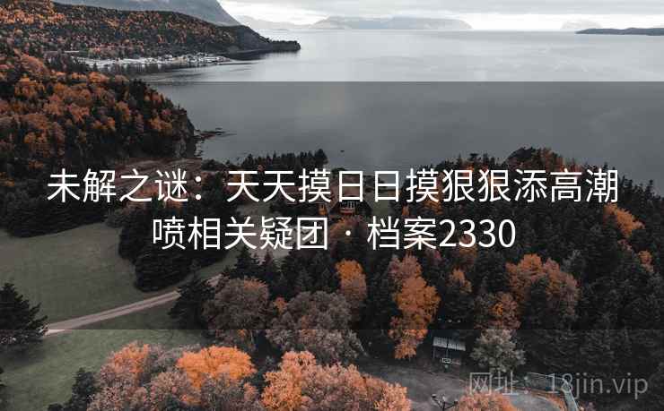 未解之谜：天天摸日日摸狠狠添高潮喷相关疑团 · 档案2330