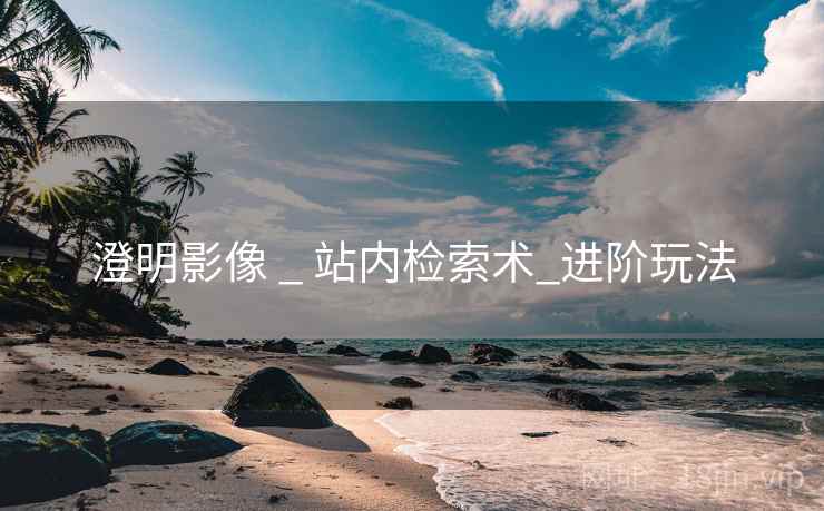 澄明影像 _ 站内检索术_进阶玩法